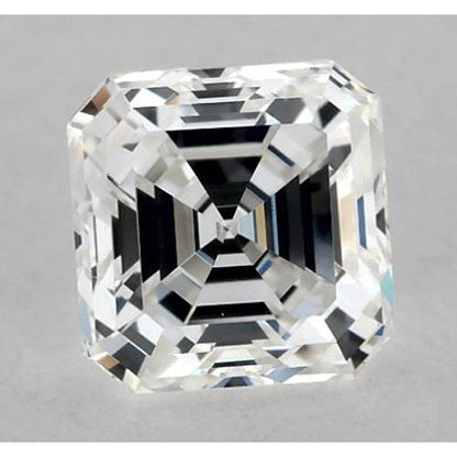 natural asscher diamond 1ct loose_diamond front view