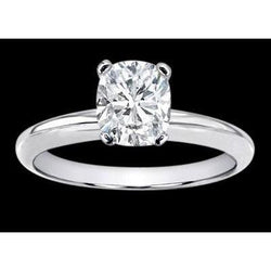 1 Carat Cushion Diamond Solitaire Engagement Ring