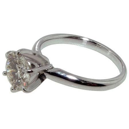  Princess Cut High Quality Sparkling Unique Solitaire White Gold Diamond Ring 