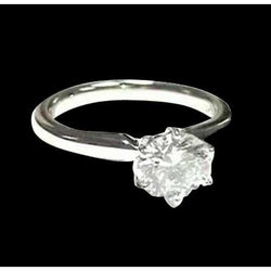 1 Carat Diamond Solitaire Ring White Gold 14K
