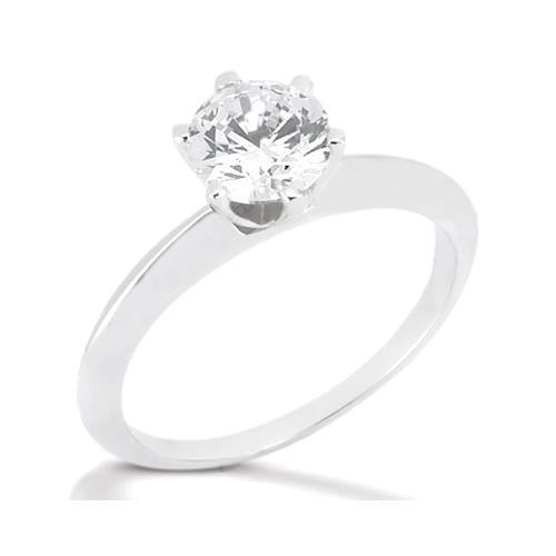 Ladies  Diamond Solitaire Ring F VS1 Jewelry Solitaire Ring