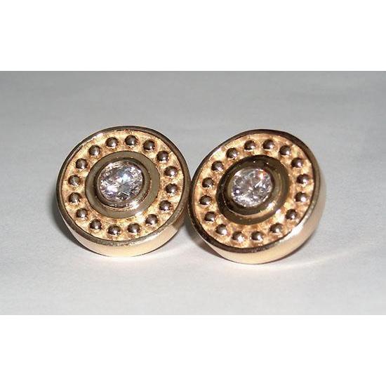 New Style  G SI1 Antique Style Diamond Stud Earring 