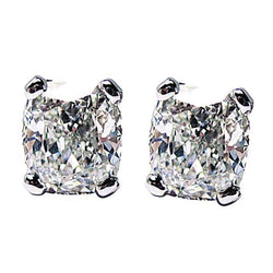 1 Carat G VS1 Cushion Cut Diamond Studs Earring