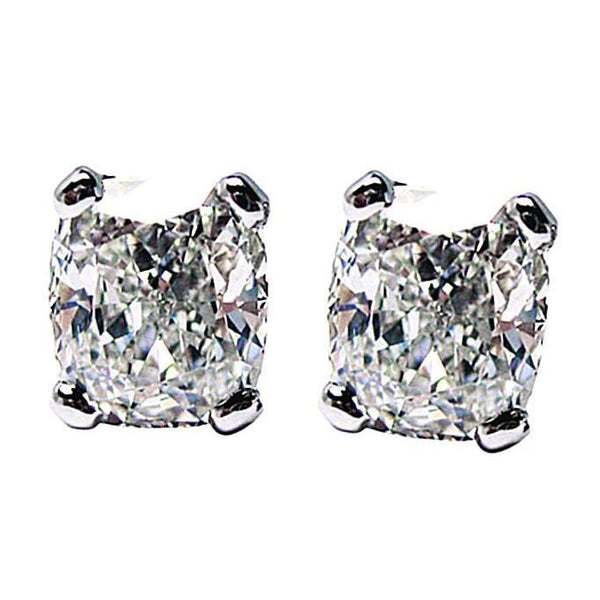 1 Carat G VS1 Diamond Earring Pair Cushion Cut Earring Earrings