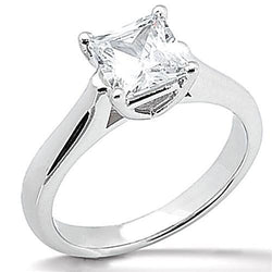 1 Carat Princess Cut Diamond Solitaire Engagement Ring Jewelry New