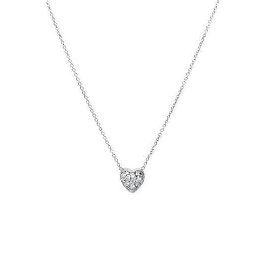 1 Carat Round Brilliant Cut Heart Style Pendant Necklace Pendant