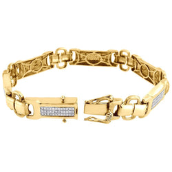 5 Carats Princess Cut Diamond Bracelet Men Jewelry