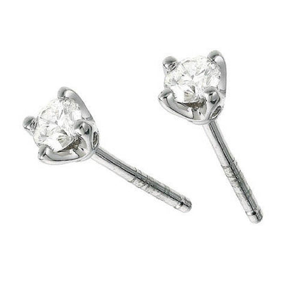 Round Cut Diamond Stud Earring  White Gold New Stud Earrings