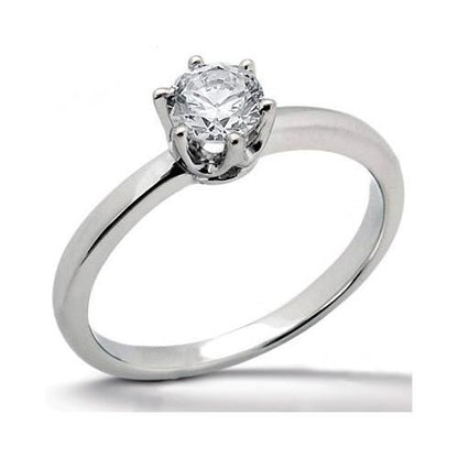 1 Carat Round Diamond Solitaire Ring