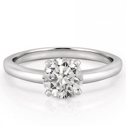  Women Jewelry Sparkling  Solitaire White Gold Diamond Anniversary Ring 