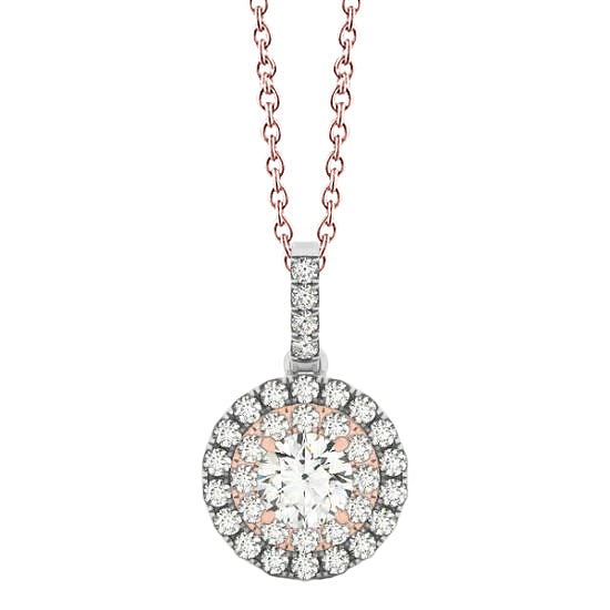 Two Tone Pendant Necklace