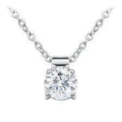 1.50 Carat D Vs1 Solitailre Diamond Pendant Neckalce