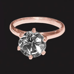 1.50 Ct. Champagne Diamond Jewelry Ring Set Rose Gold
