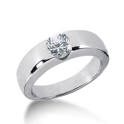 1.50 Carat G VS1 Gorgeous Natural Diamond Solitaire Ring Gold Mens Ring Gents