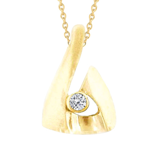 1.50 Ct. GIA Certified Lab Grown Diamond Solitaire Yellow Gold Pendant Necklace New