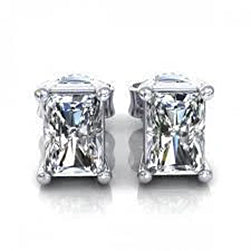  Women Diamond Engagement Ring White Gold Stud Earrings