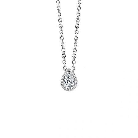 1.60 Carats Natural Earth Mined Diamonds Pendant Necklace With Chain White Gold 14K