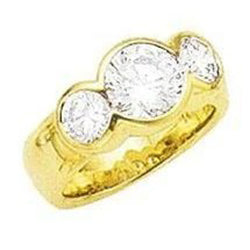1.70 Ct Engagement Three Stone Diamond Ring New
