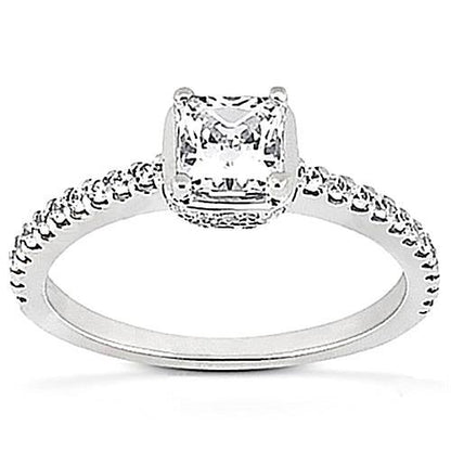 natural round diamond 1.85ct ring front view