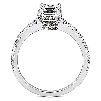 natural round diamond 1.85ct ring close up detail