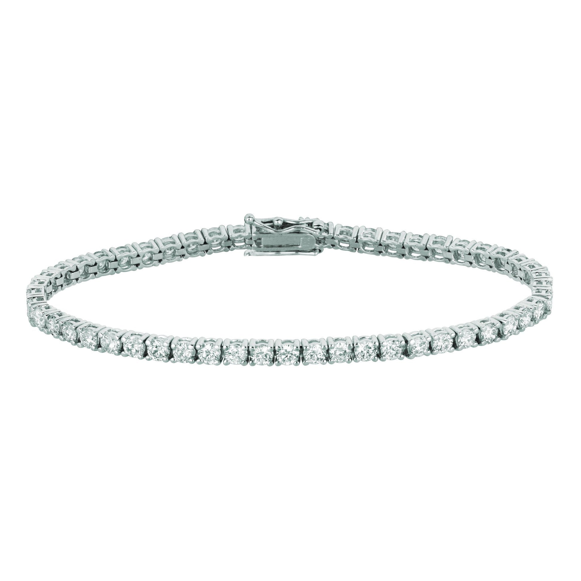 10 Pointer Diamond Tennis Bracelet 5.15 Carats White Tennis Bracelet