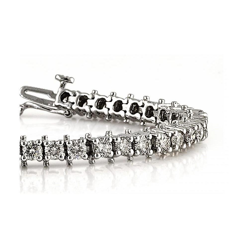 10.10 Ct Round Cut Lab Grown Diamond Ladies Tennis Bracelet White Gold