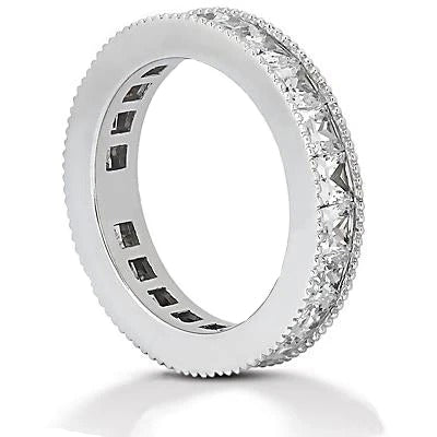 Eternity Band 10.50 Ct. Diamonds Eternity Wedding Band White Gold