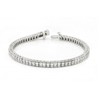 10.50 Carats Diamond Tennis Bracelet White Gold Jewelry