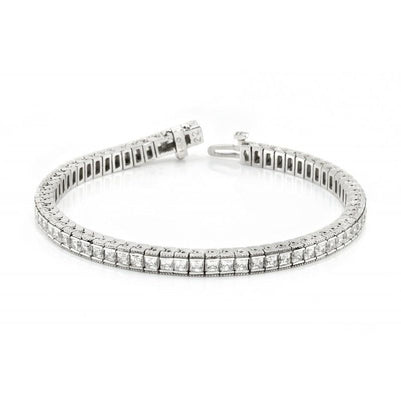 10.50 Carats Diamond Tennis Bracelet White Gold Jewelry