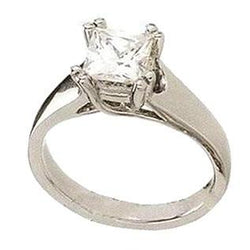 1 Carat Princess Cut Diamond Engagement Solitaire Ring