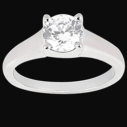 1 Carat Solitaire Diamond Engagement Ring White Gold Jewelry New