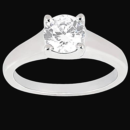 High Quality Wedding Solitaire White Gold Diamond Anniversary Ring 