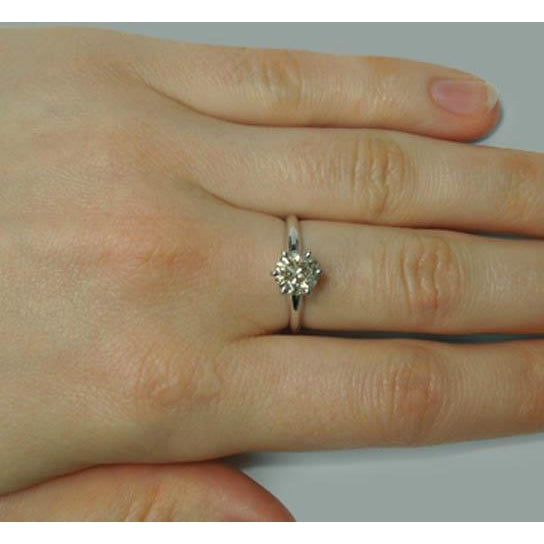 Amazing  Round Cut Diamond Engagement Ring Solitaire Ring