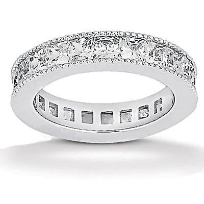 10.50 Ct. Diamonds Eternity Wedding Band White Gold Eternity Band