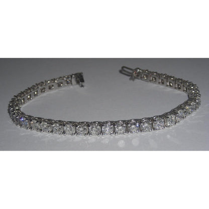 10.66 Carats Round Diamond Tennis Bracelet F/G Vs2/Si1 41 Stones White Gold 14K Tennis Bracelet