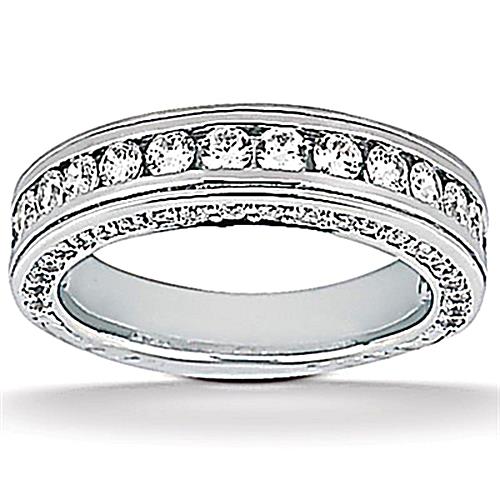 Engagement Ring Set Diamond Engagement Band Set 3.50 Carats Gold Ring