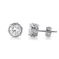 1 Carat Round Cut Diamond Stud Earring Jewelry