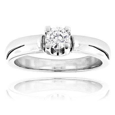 1.1 Ct Solitaire Prong Set Round Cut Diamond Wedding Ring Solitaire Ring
