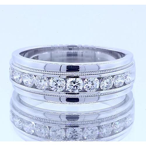 1.10 Carats Round Diamond Anniversary Band Womens’ Jewelry White Gold 14K Band