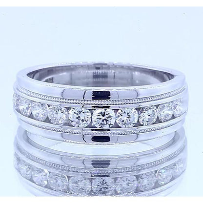 1.10 Carats Round Diamond Anniversary Band Womens’ Jewelry White Gold 14K Band