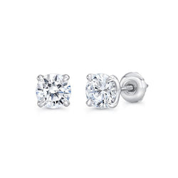 1 Carat Women Stud Solitaire Diamond Earrings
