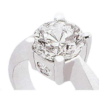 1.12 Carat Diamond Three Stone Ring White Gold Three Stone Ring