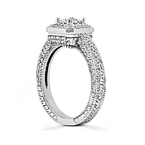 Antique Fancy Lady’s  Style White Elegant Gold EngagementDiamond Engagement Ring Jewelry New Engagement Ring