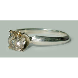 1.50 Carat Radiant Diamond Solitaire Engagement Ring White Gold 14K