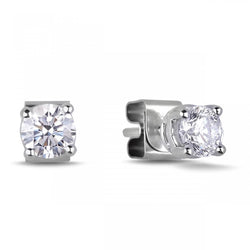 1.20 Carats Round Natural Earth Mined Diamond Stud Earring Jewelry