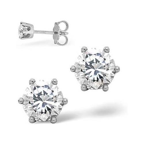 Platinum Sparkling Unique Lady’s Stud Earrings