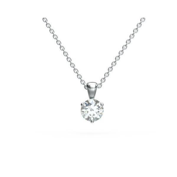 1.20 Ct. Women Round Diamond Necklace Pendant Solid Gold Fine Jewelry Pendant