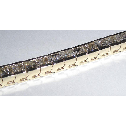 12.5 Carats Princess Cut Diamond Tennis Bracelet New Tennis Bracelet