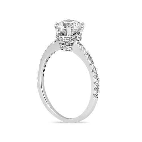 Solitaire Ring with Accents