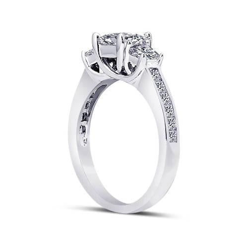  Engagement Ring 1.91 Carats White Gold 14K